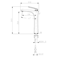 Смеситель Lemark Bellario LM6809C для раковины