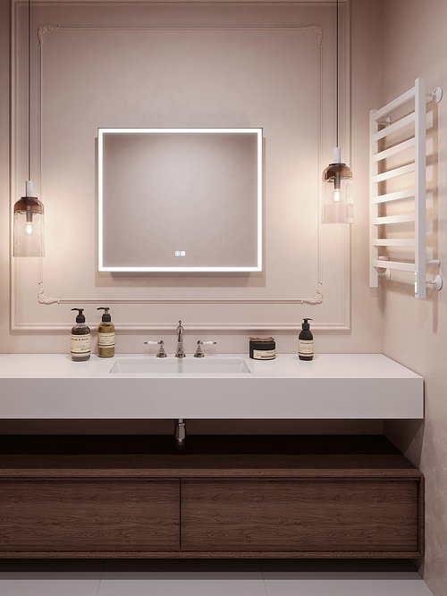 Зеркало с LED подсветкой Ното quick touch + антизапотевание